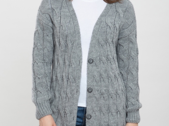 10672 Sweter damski rozpinany